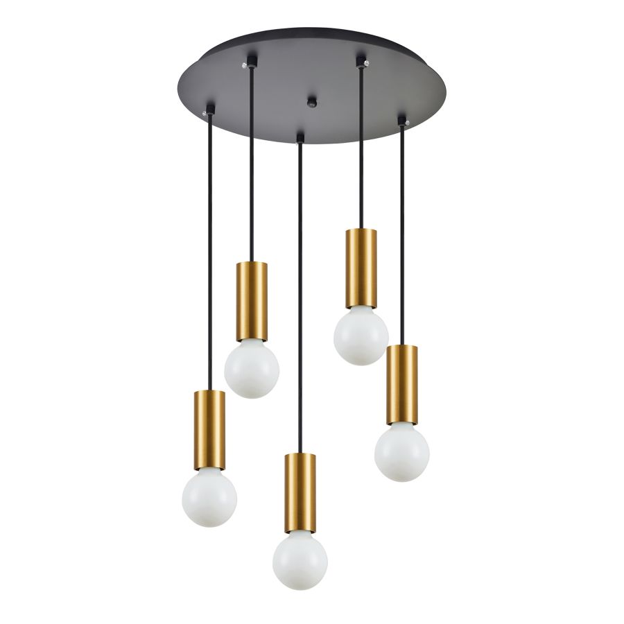 SE21-GM-4-5BL ADEPT TUBE Gold Matt Pendant+ HOMELIGHTING 77-8572