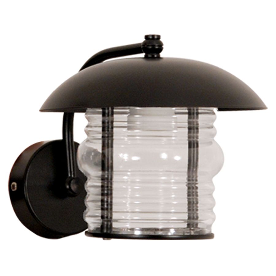 WLA 926 BK  ΑΠΛΙΚΑ ΠΑΝΩ ΑΛΟΥΜΙΝΙΟΥ ΜΑΝΙΤΑΡΙ ΜΑΥΡΟ 1ΧΕ27 ARlight 0148117