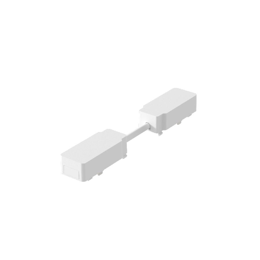 Εξάρτημα σύνδεσης για ρευματοδότηση μεταξύ Ultra Thin ραγών σε λευκή απόχρωση TC028-White