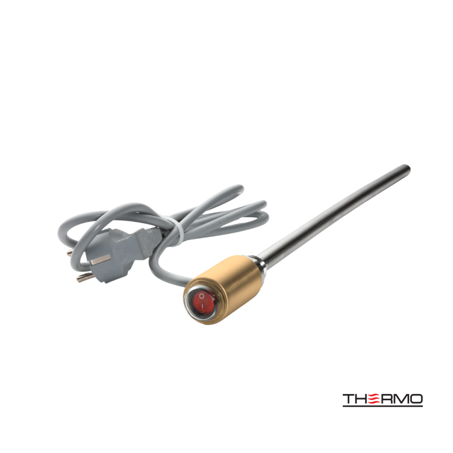 Ηλεκτρική Αντίσταση 400W για Πετσετοκρεμάστρα Brushed Brass(Gold) PVD HE400W-211