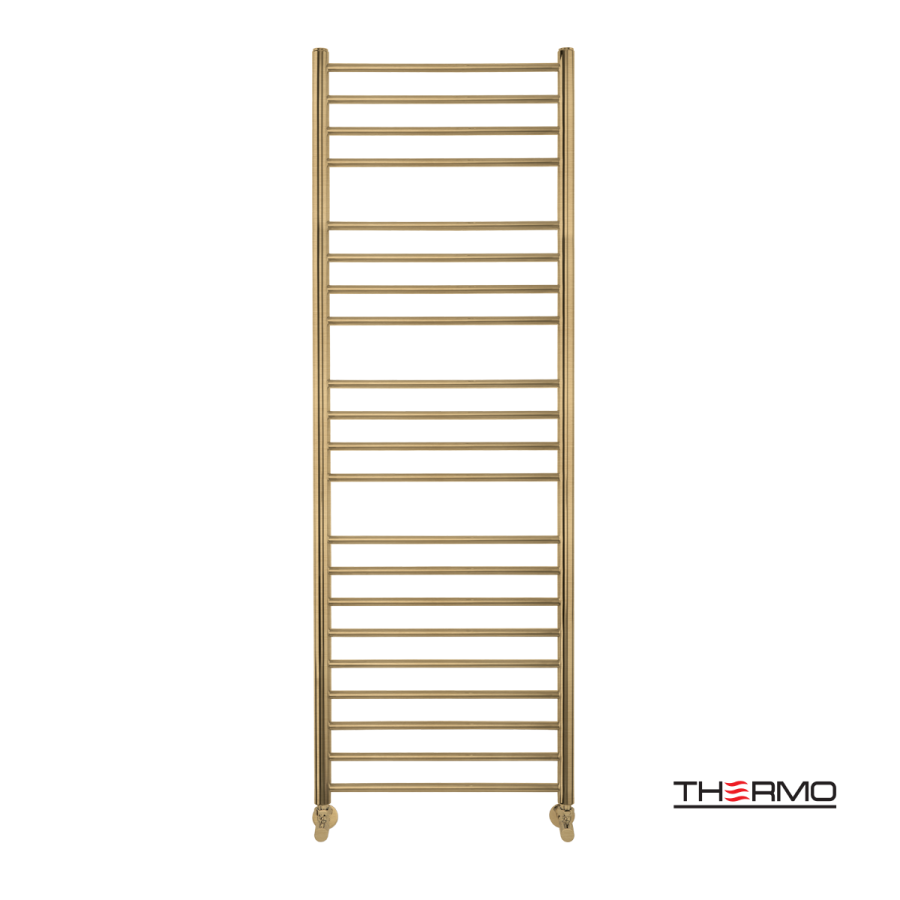Θερμαινόμενη Πετσετοκρεμάστρα μπάνιου Inox BELLAVIA  150x50 Brushed Brass(Gold) PVD BEL15050-211
