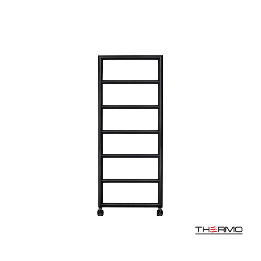 Θερμαινόμενη Πετσετοκρεμάστρα μπάνιου Inox TEMPO 120x50 Silk Black TEM12050-401