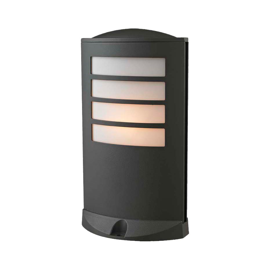 Κολωνάκι Δαπέδου Εξ.Χώρου IP44  Υ30xΜ17xΠ10,5cm Χυτό Αλουμίνιο Γραφίτης -PVC Sun Light A0231B