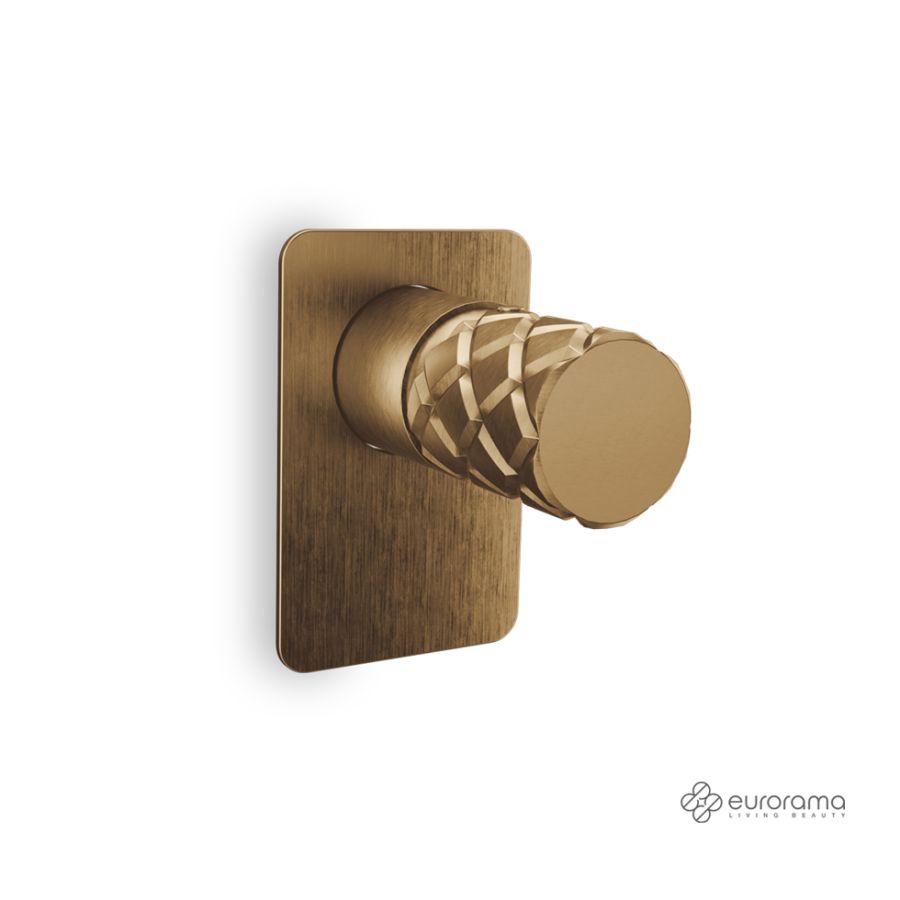 Μίκτης Εντοιχισμού 1 Εξόδου Eletta Chester Eurorama Bronze Brushed 168055SL-221