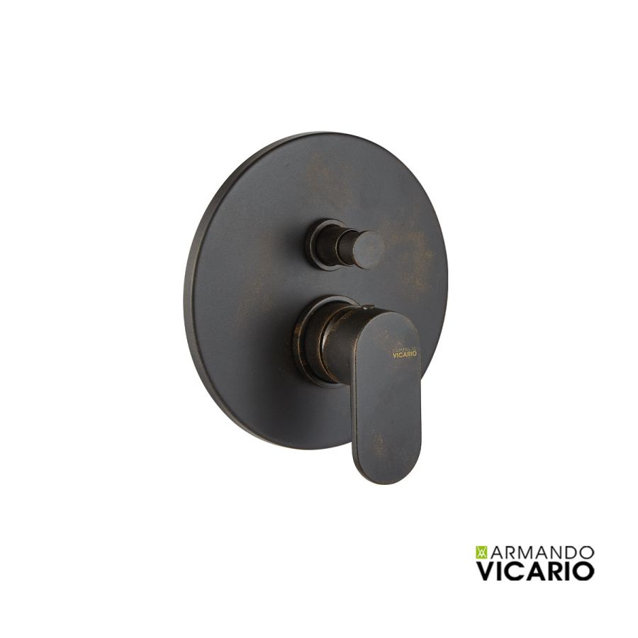 Μίκτης Εντοιχισμού 2 Εξόδων Slim Vicario Rusty Black 500050D-424