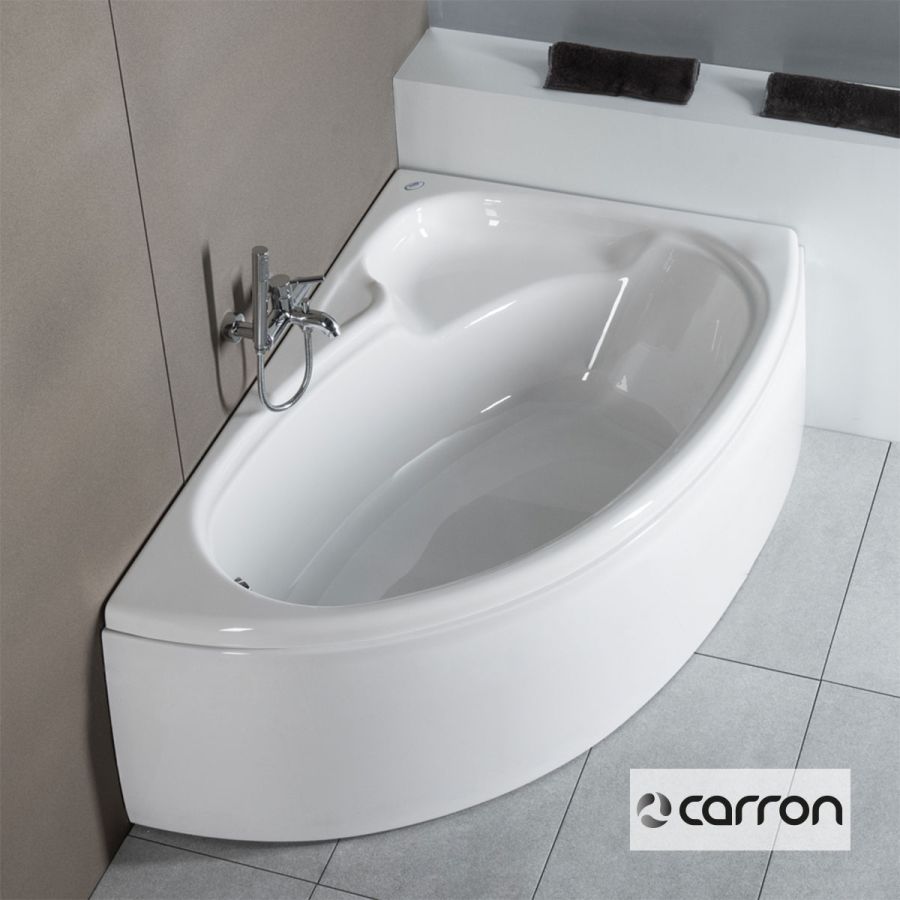 Μπανιέρα Ακρυλική Caronite DOVE 1550x950 Left, Carron Bath White 305C-1