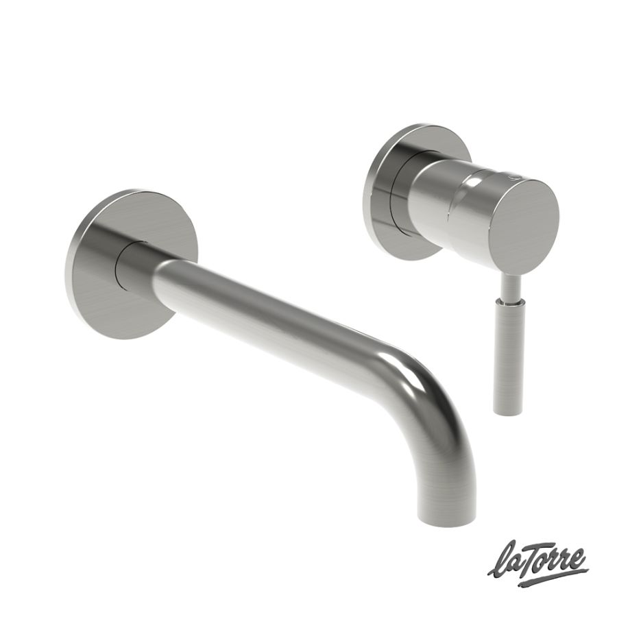 Μπαταρία Νιπτήρα Τοίχου Τech La Torre Inox 12208-110