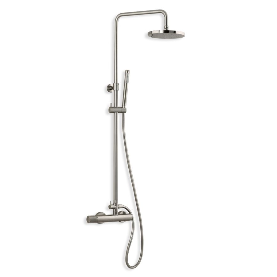 Μπαταρία Ντουζιέρας με Κεφαλή και Κολώνα ρυθμιζόμενου ύψους Eletta Tecno Inox 167065-110