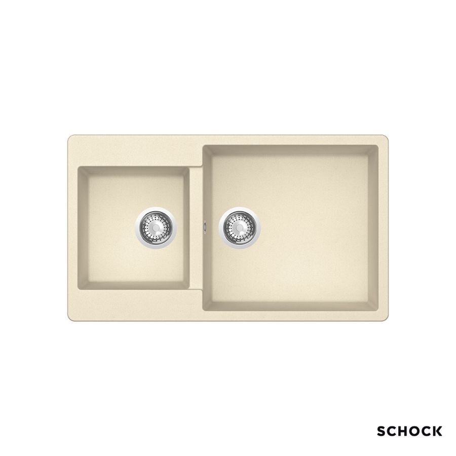 Νεροχύτης Κουζίνας Γρανίτη Element 86x50 Schock Cristalite Vanilla Granite  31290-1321