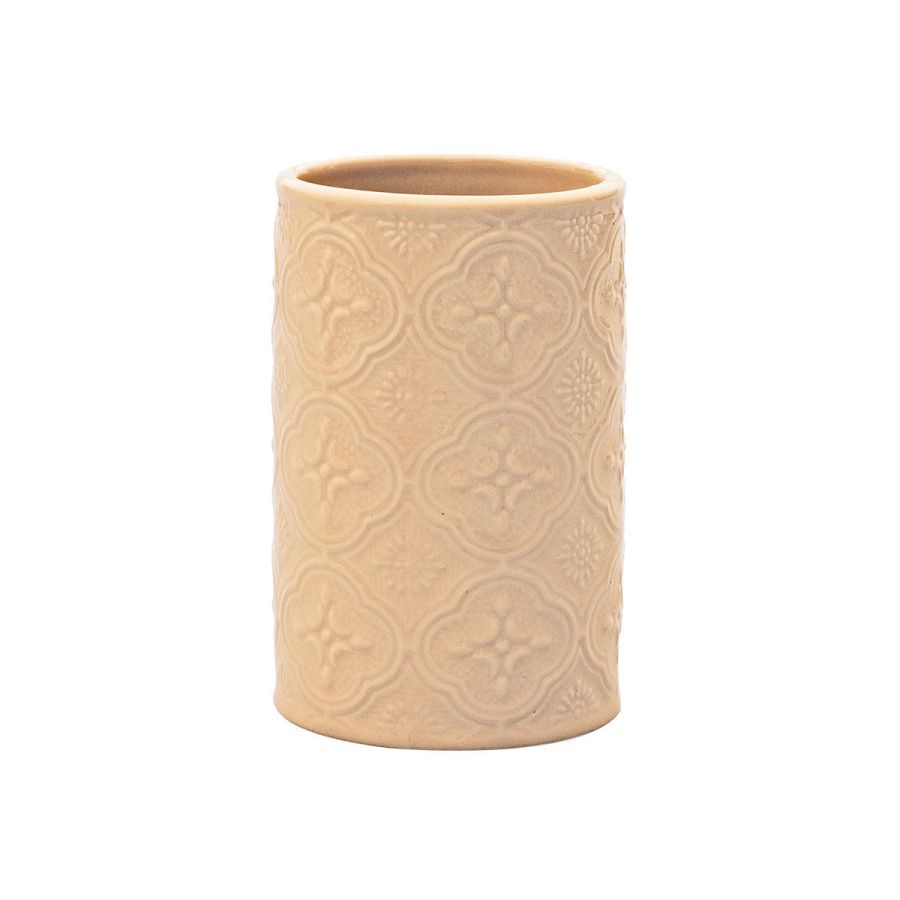 Ποτηροθήκη Πορσελάνη Μπεζ Ø10,9*7,1cm Ecocasa Boho Beige 02-6662