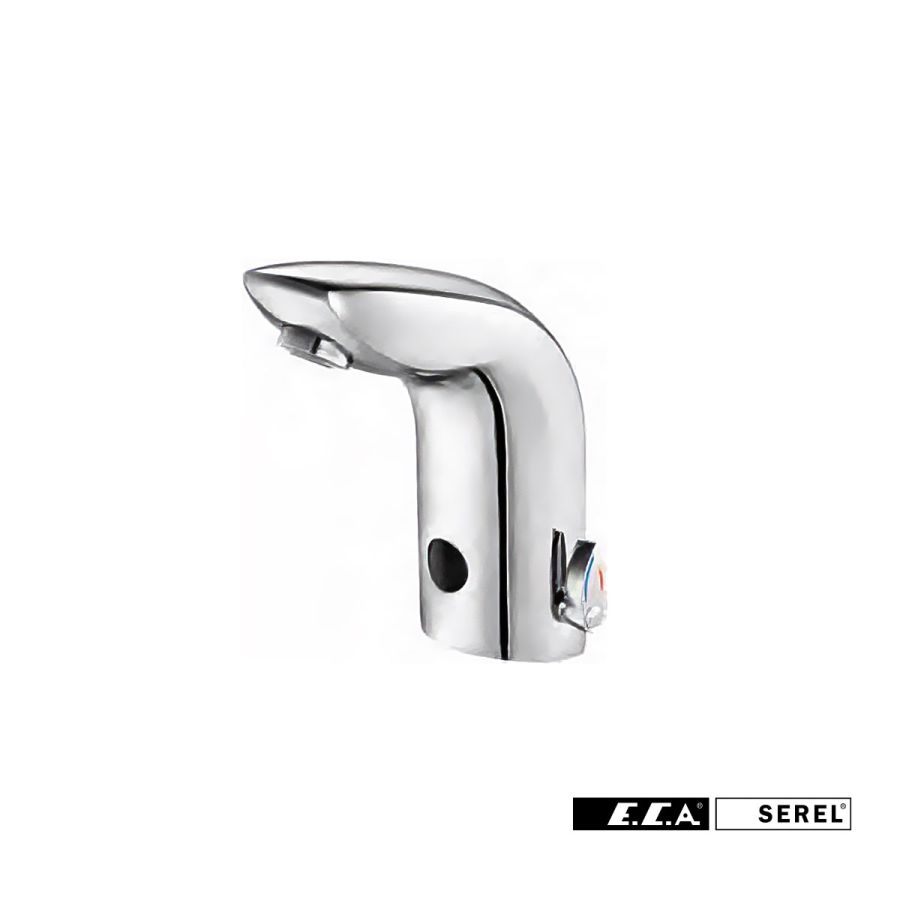 Μπαταρία Νιπτήρα Ηλεκτρονική SEREL ECA Chrome 102108234-100