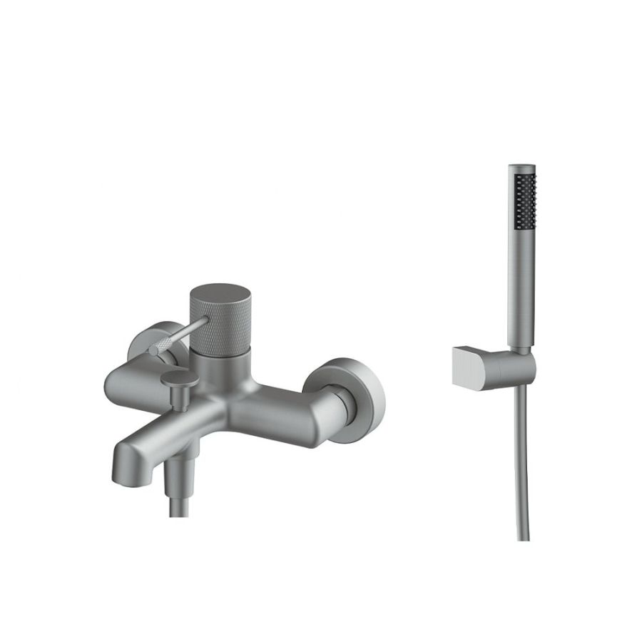 Orabella Terra Gun Metal Light - Single lever bath shower mixe 10309