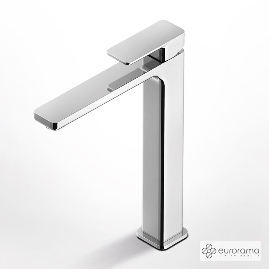 Μπαταρία Νιπτήρα Υψηλή με Βαλβίδα Clic-Clac Quadra Eurorama Chrome 144309P-100