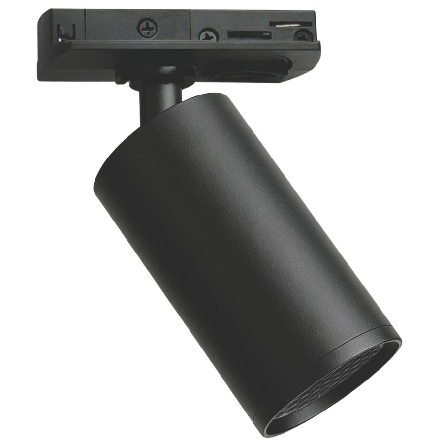 ΣΠΟΤ ΡΑΓΑΣ 2 ΓΡΑΜΜΩΝ GU10 Φ52x125mm ΜΑΥΡΟ Eurolamp 145-59061