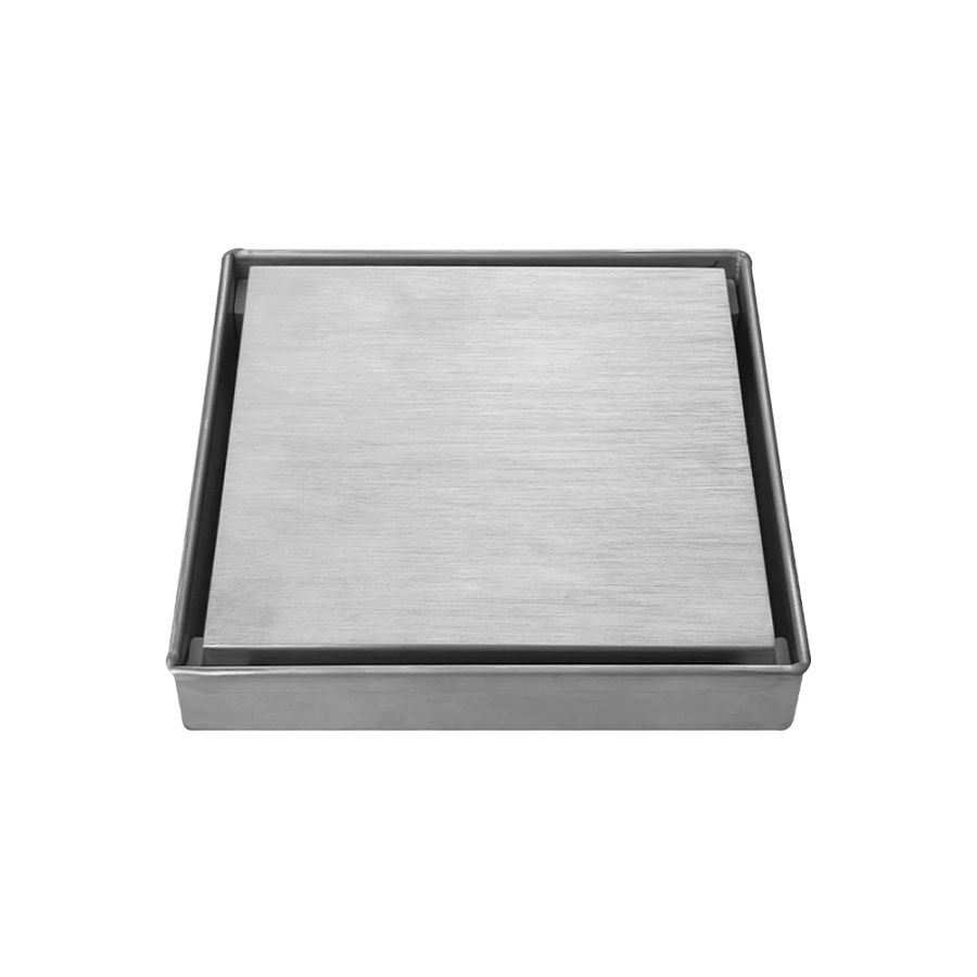 Square Brushed nickel - Σιφώνι δαπέδου 15217