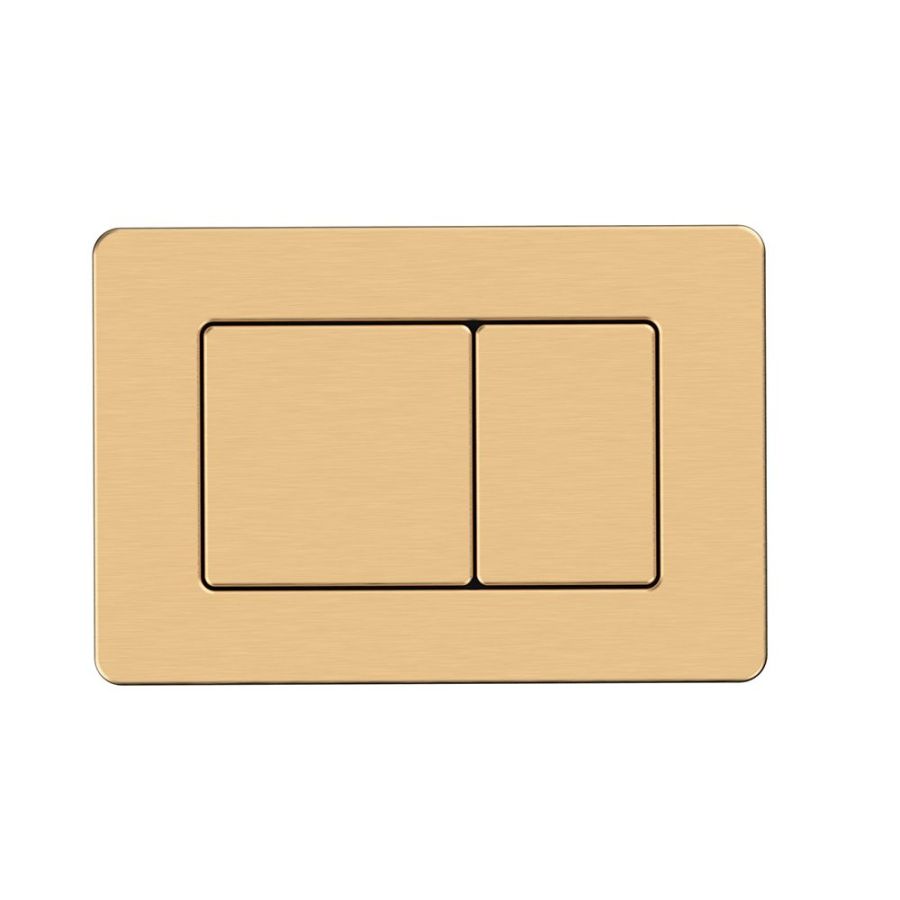 D line - Πλακέτα για εντοιχ. καζανάκι Brushed gold 15329