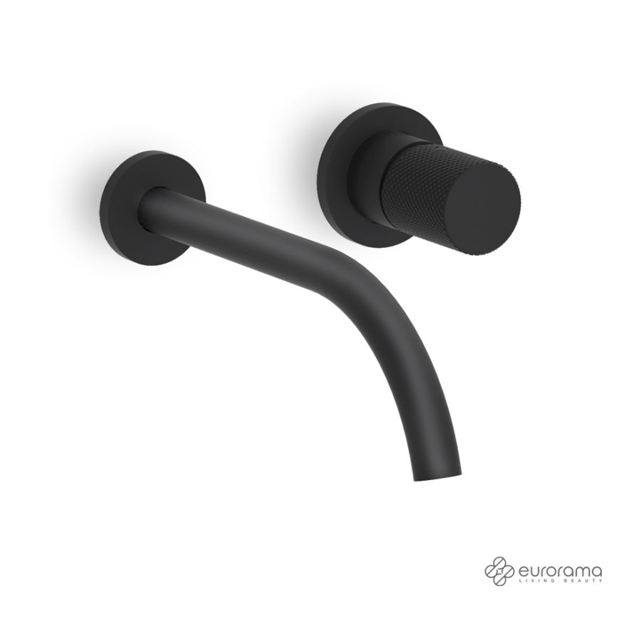 Μπαταρία Νιπτήρα Τοίχου Eletta Tecno Eurorama Black Matt 167954-400