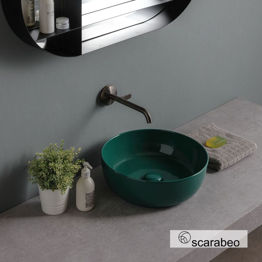 Νιπτήρας Πορσελάνης Glam Φ39 Scarabeo Musk Glossy 1807-900G