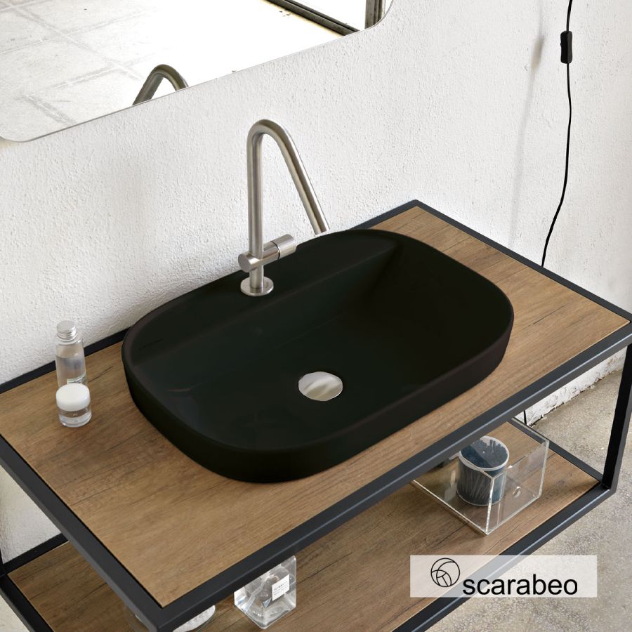 ΝΙΠΤΗΡΑΣ GLAM 56x39 SCARABEO ARDESIA (BLACK MATT) 1810-401