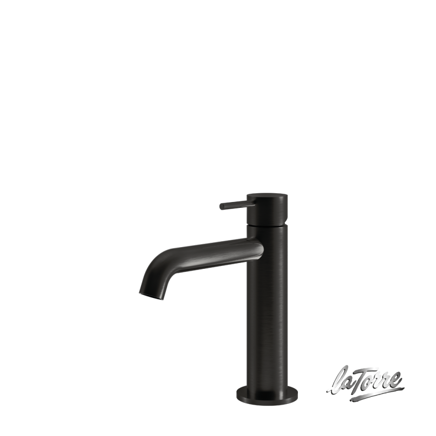 Μπαταρία Νιπτήρα με Βαλβίδα Clic-Clac Elle316 La Torre  PVD Black Brushed 35004-411