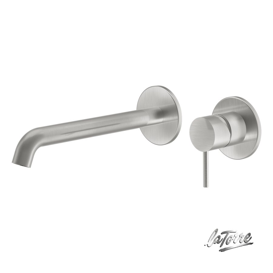 Μπαταρία Νιπτήρα Τοίχου Elle316 La Torre Brushed Inox 35032-111