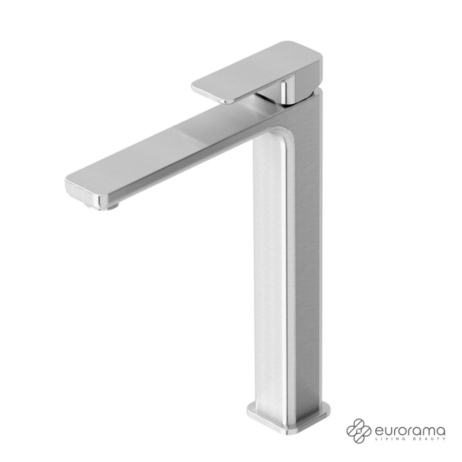 Μπαταρία Νιπτήρα Υψηλή με Βαλβίδα Clic-Clac Quadra Eurorama Inox 144309P-110