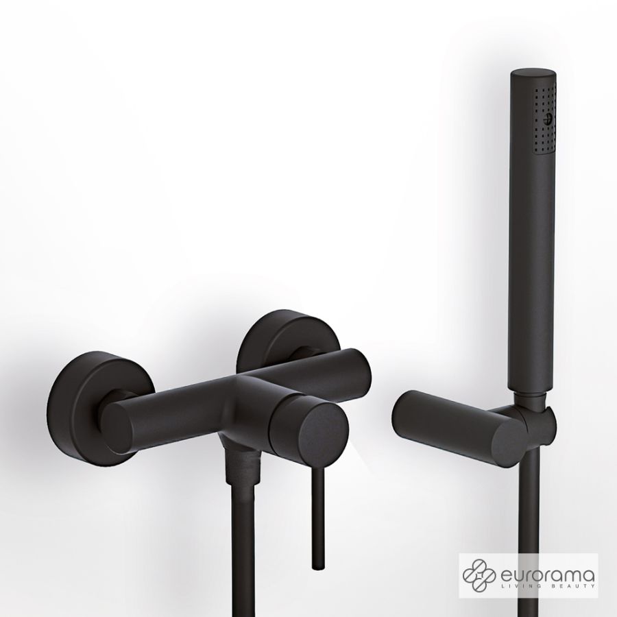 Μπαταρία Ντουζιέρας Tonda Eurorama Black Matt 145150-400