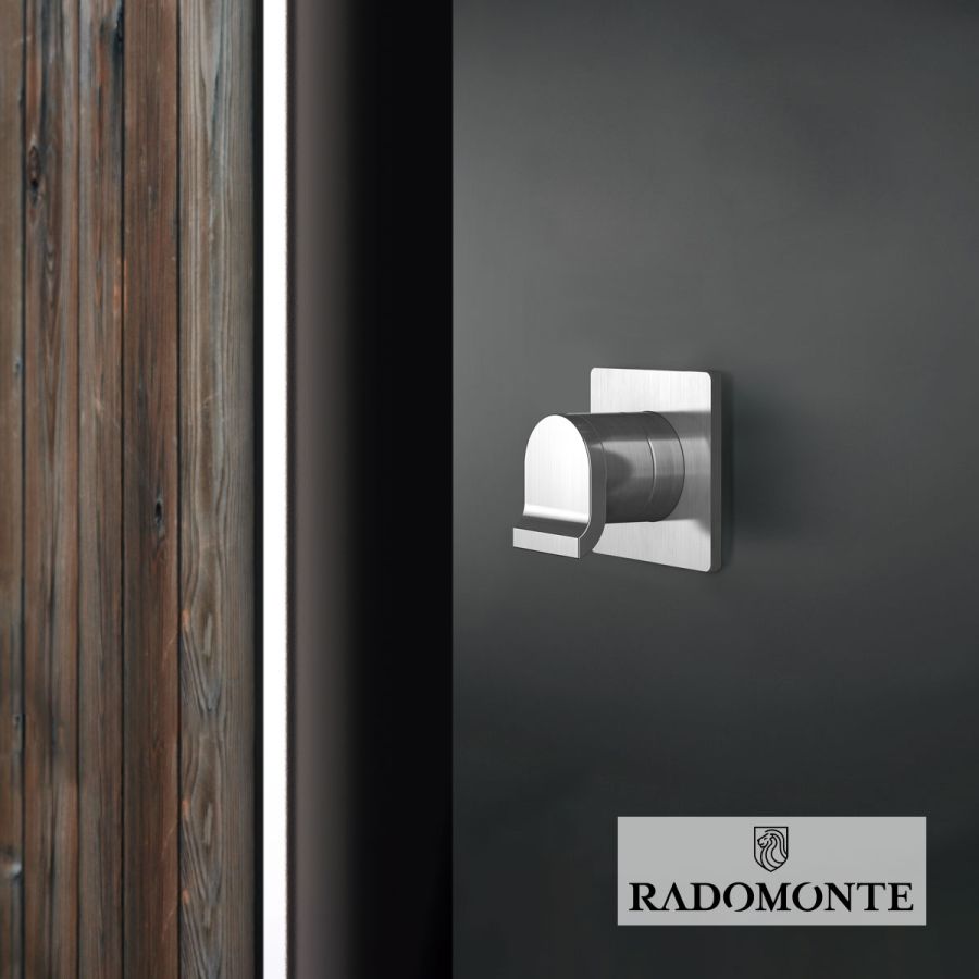 Εξωτερικό Τμήμα ΜΊκτη Εντοιχισμού 1 Εξόδου Okami Radomonte Brushed Inox OKM8-S