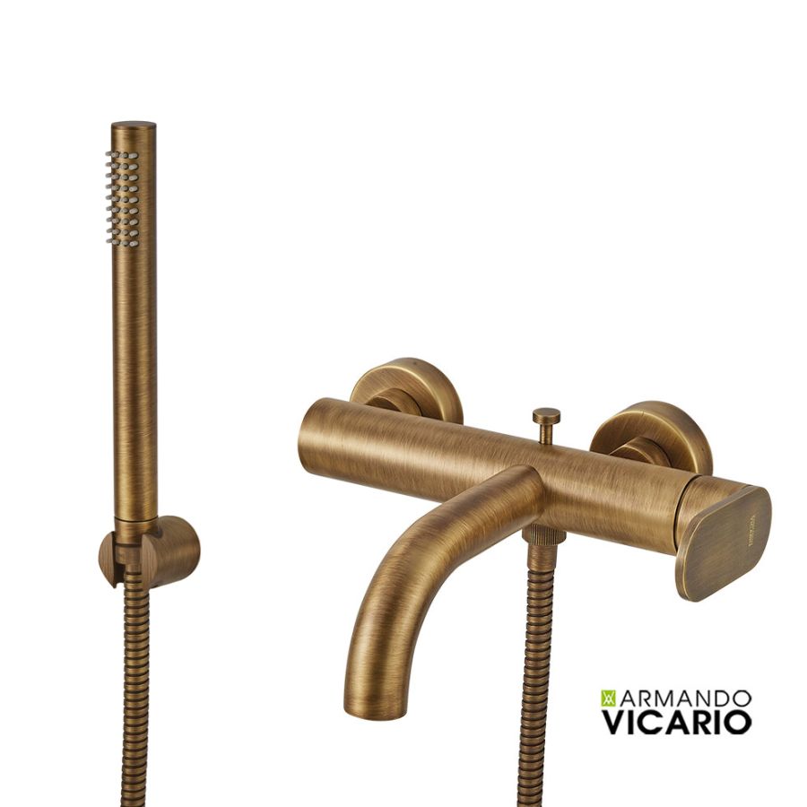 Μπαταρία Λουτρού Slim Vicario Antique Brass 500100-221