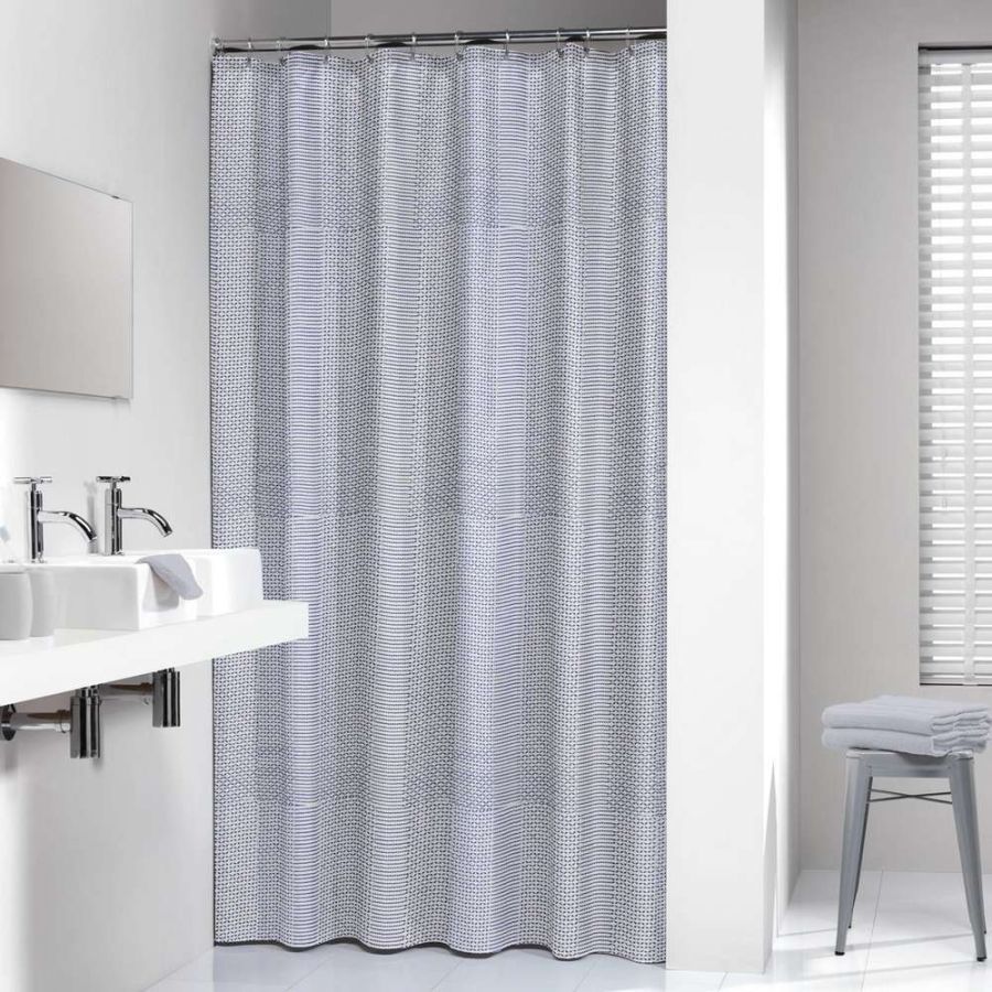 Wave 180x200 blue κουρτίνα μπάνιου υφασμάτινη Sealskin  233711324