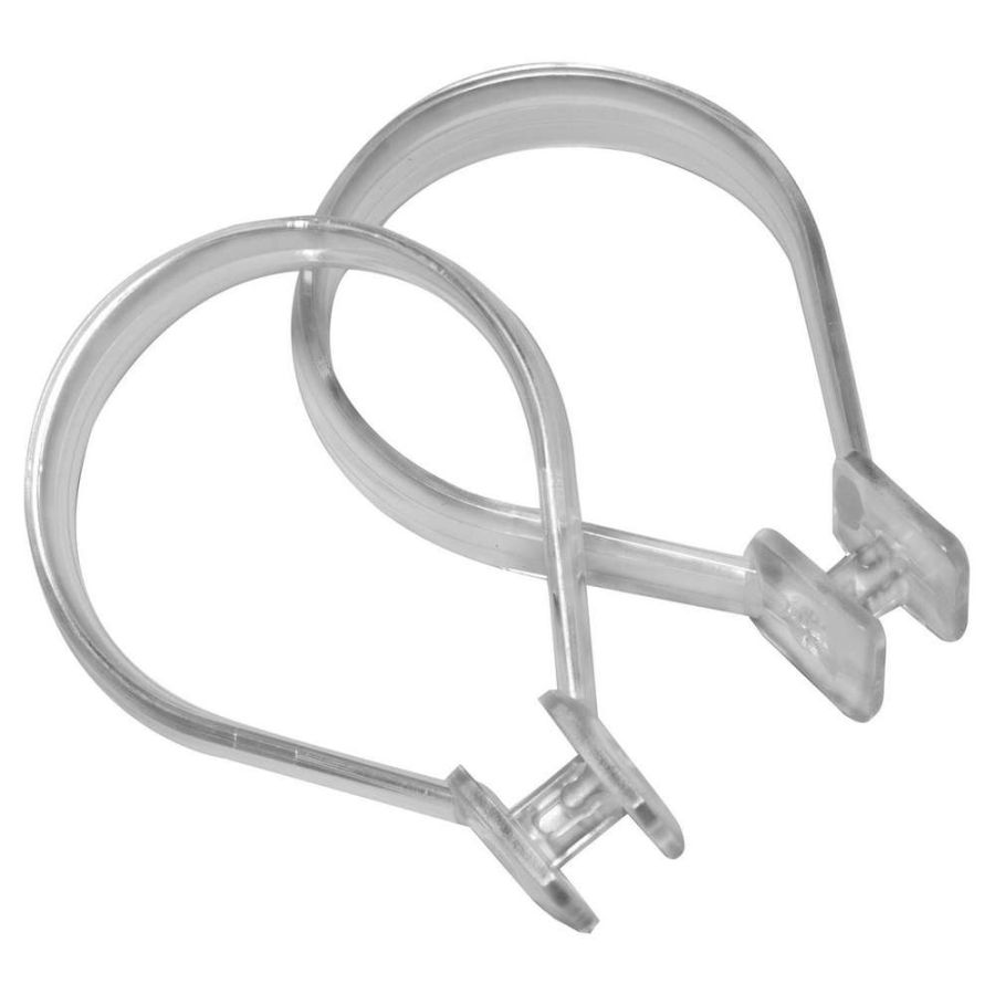 Beauty 12 pcs transparent κρίκοι κουρτίνας μπάνιου Sealskin  251060200