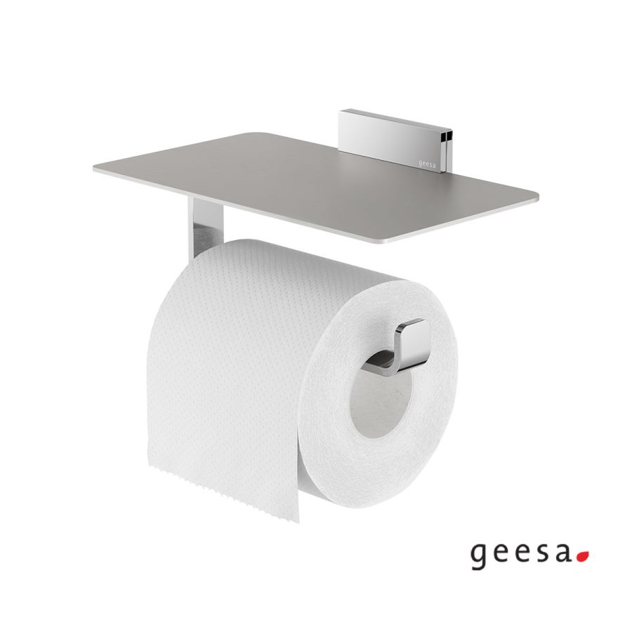 Χαρτοθήκη με Εταζέρα 19x11,6 εκ. CRAFT Geesa INOX Chrome 1524-110