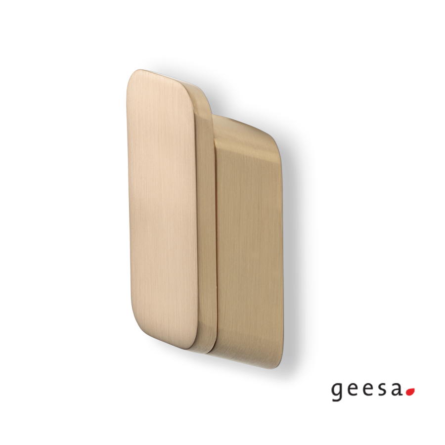 Άγκιστρο μπάνιου μονό medium Shift Geesa Brushed Gold 9967-201