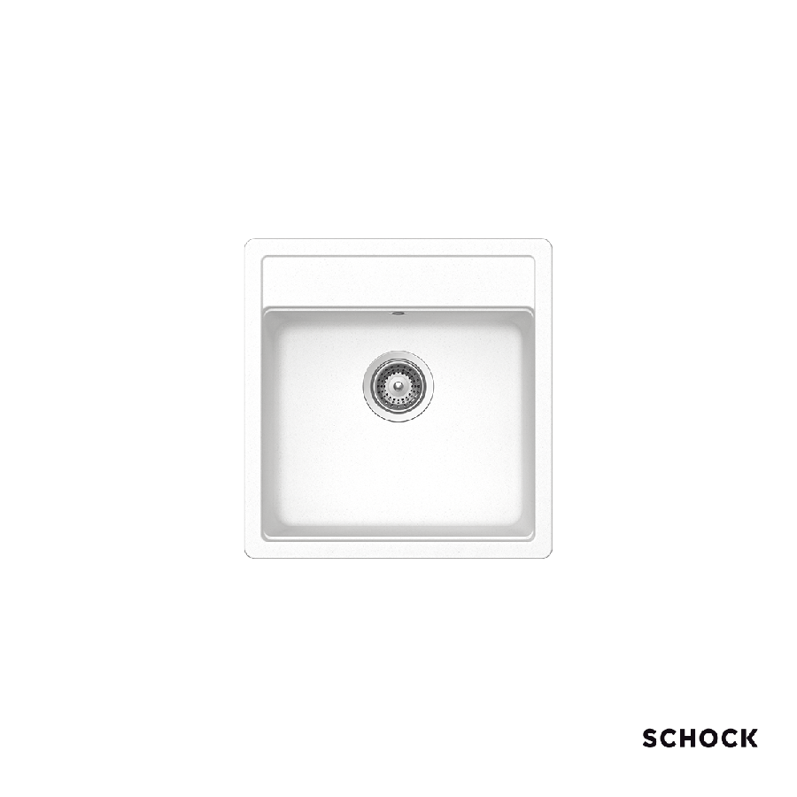 Νεροχύτης Κουζίνας Γρανίτη Manhattan 49x51 Schock Cristalite Super White Granite 30050-1301