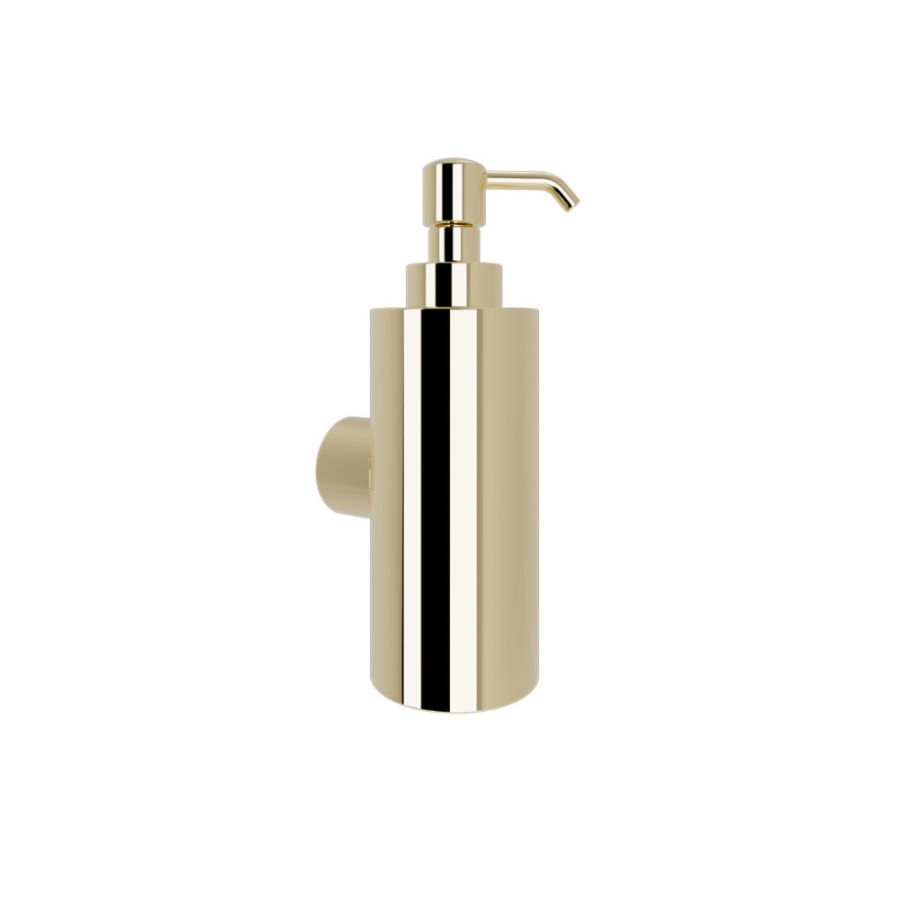 Ντισπένσερ Μεταλλικό Επιτοίχιο 220ml W60xD75xH190mm Light Gold Gloss PVD Verdi 3011052