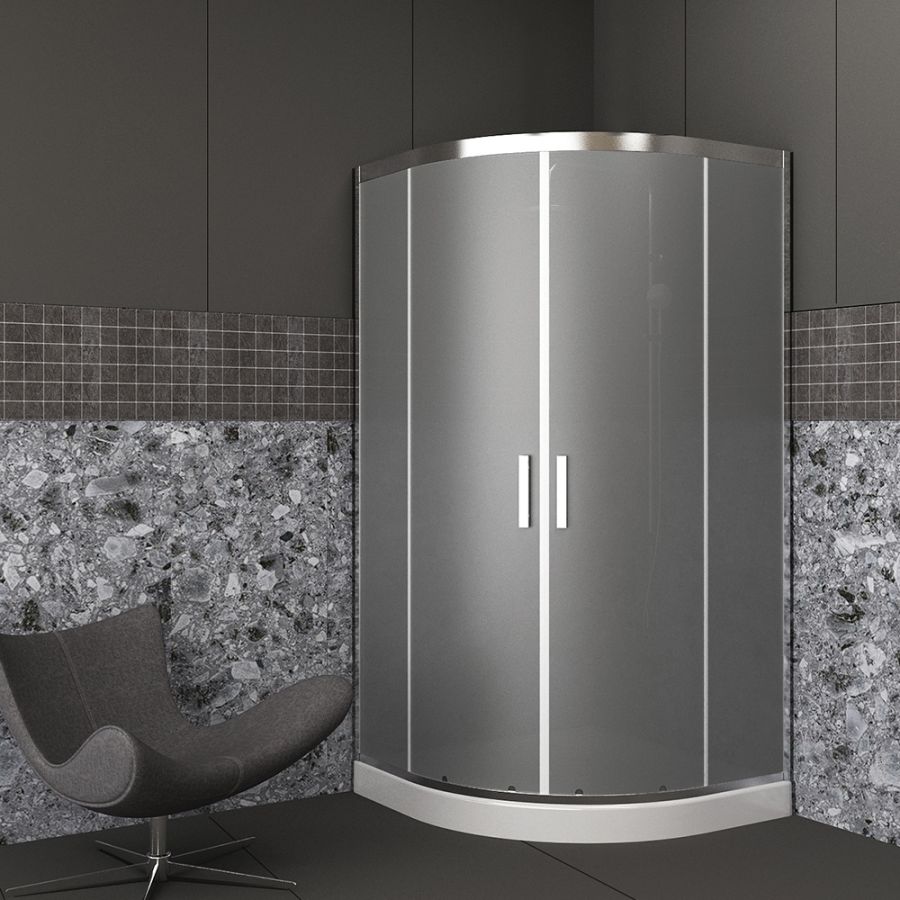 Orabella Vitalia Angolo Easy Fix Fabric 90X90 - Καμπίνα Ημικυκλική 30112