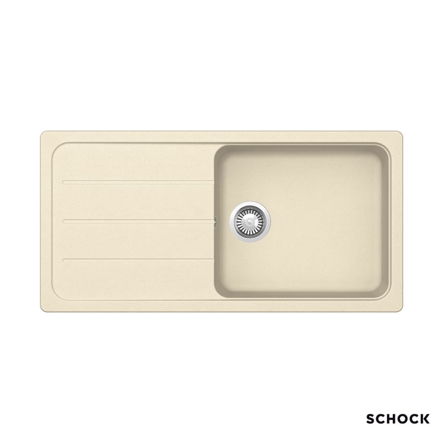 Νεροχύτης Κουζίνας Γρανίτη Element 100x50 Schock Cristalite Vanilla Granite  31100-1321