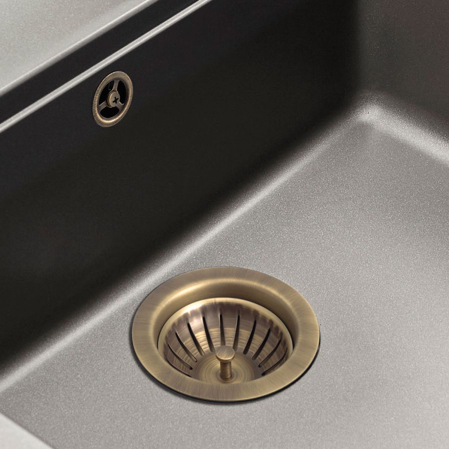 Βαλβίδα Νεροχύτη με Υπερχείλιση 3 1/2'', Bronze  670-220