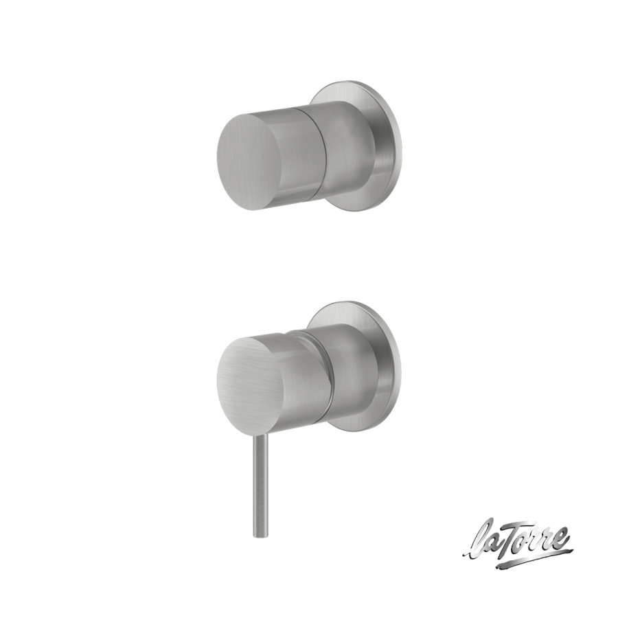 Μίκτης Εντοιχισμού 2 Εξόδων Elle316 La Torre Brushed Inox 35314-111