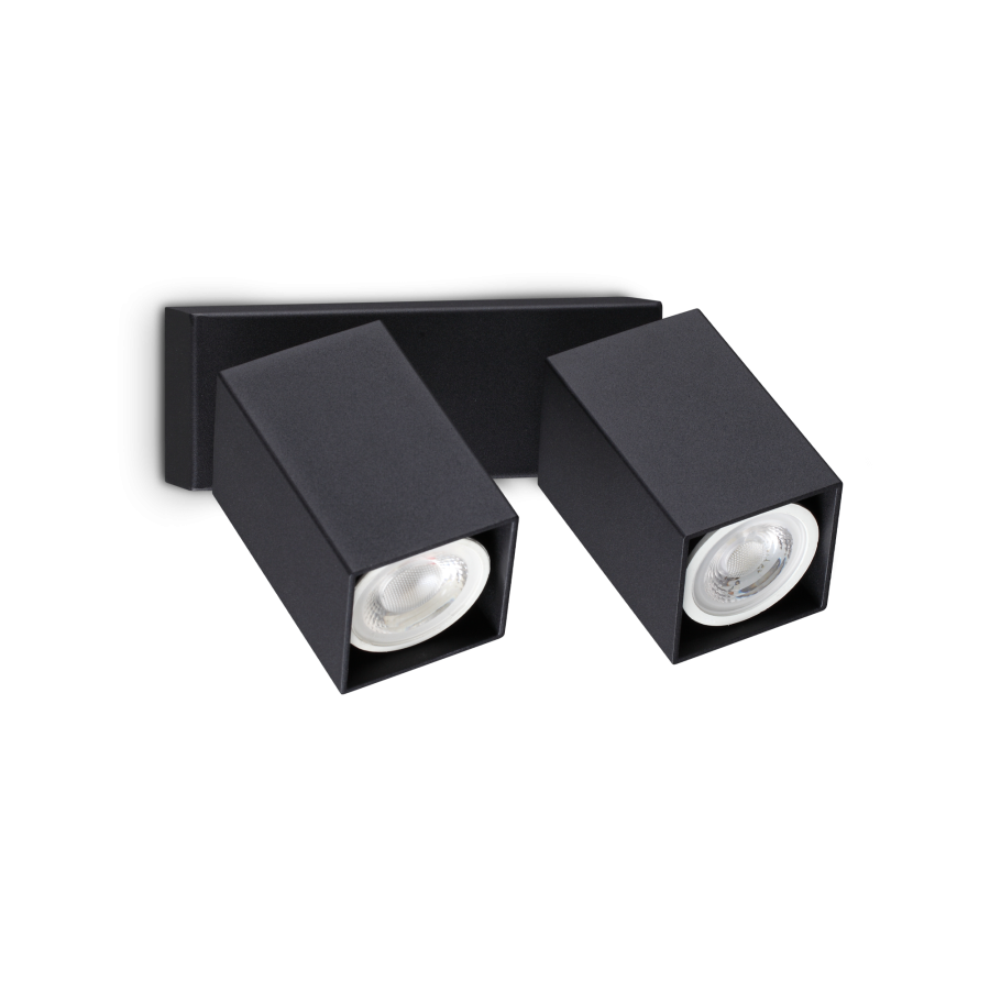 DYNAMITE AP2 SQUARE NERO Ideal Lux 371238