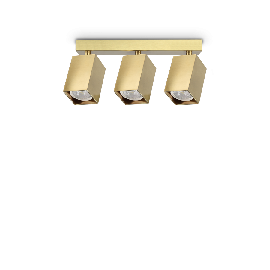 DYNAMITE PL3 LINEAR SQUARE OTTONE Ideal Lux 371283