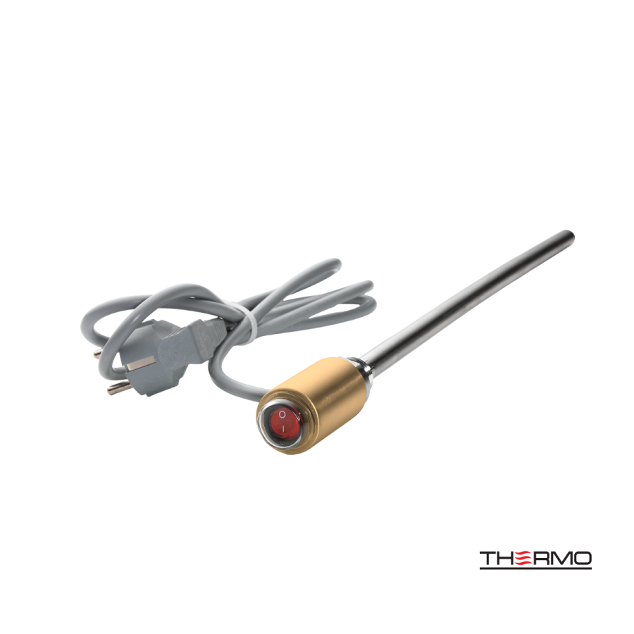 Ηλεκτρική Αντίσταση 300W για Πετσετοκρεμάστρα Brushed Brass(Gold) PVD HE300W-211