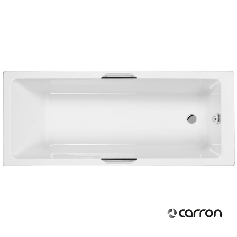 Μπανιέρα Ακρυλική Caronite QUANTUM INTEGRA 1700x750 με λαβές Chrome, Carron Bath White 466AC