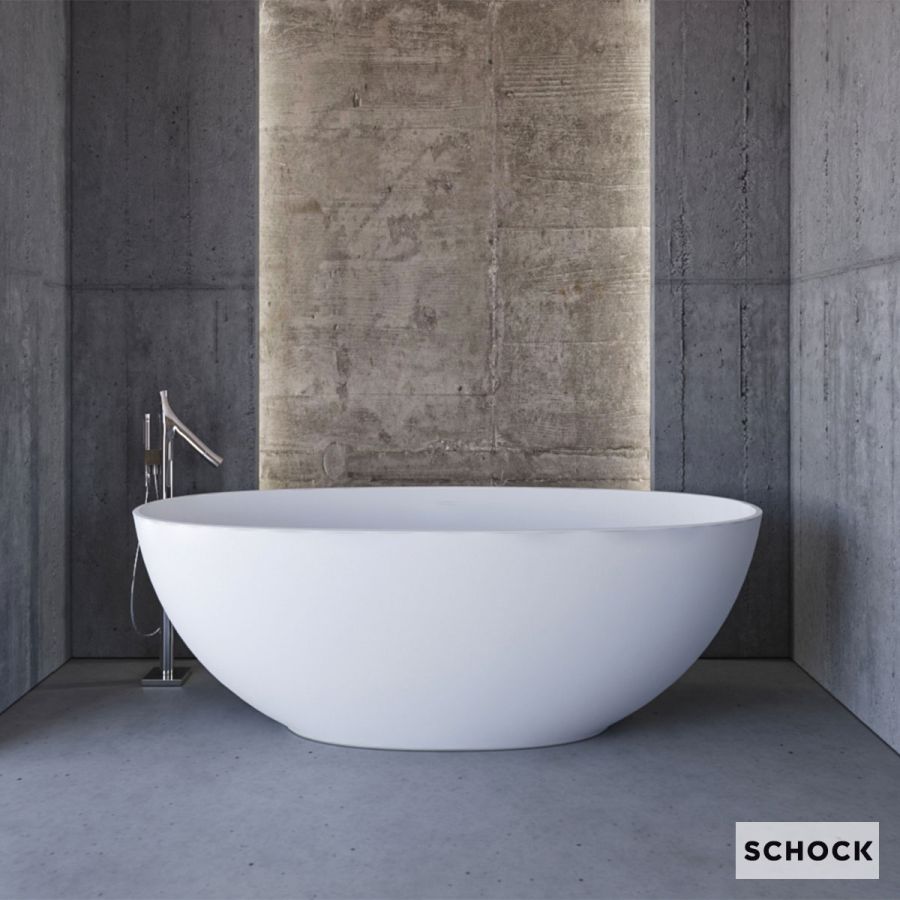 Μπανιέρα Ελεύθερης Τοποθέτησης VISTA Freestanding 160x70, SCHOCK White Matt VIS16070-301