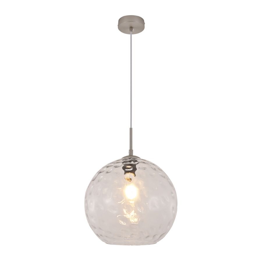 InLight Κρεμαστό φωτιστικό από διάφανο γυαλί 1XE27 D:30cm 4039-A-Transparent