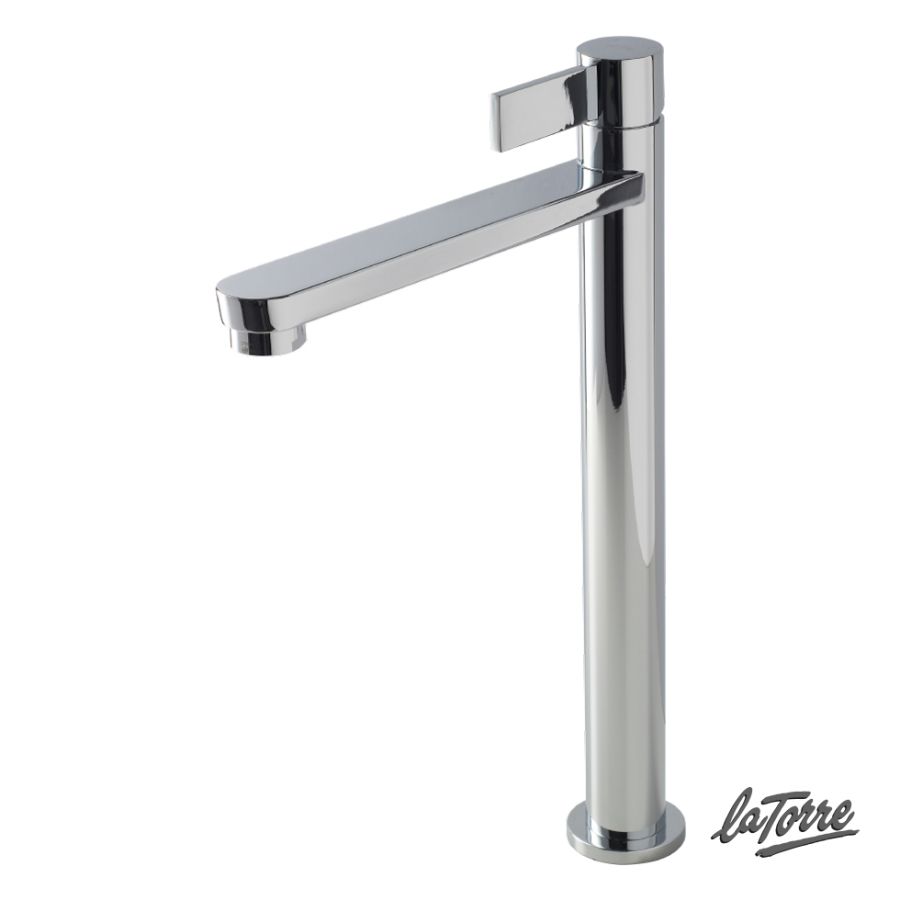 Μπαταρία Νιπτήρα Υψηλή με Βαλβίδα Clic-Clac Tayatop La Torre Chrome 41501-100