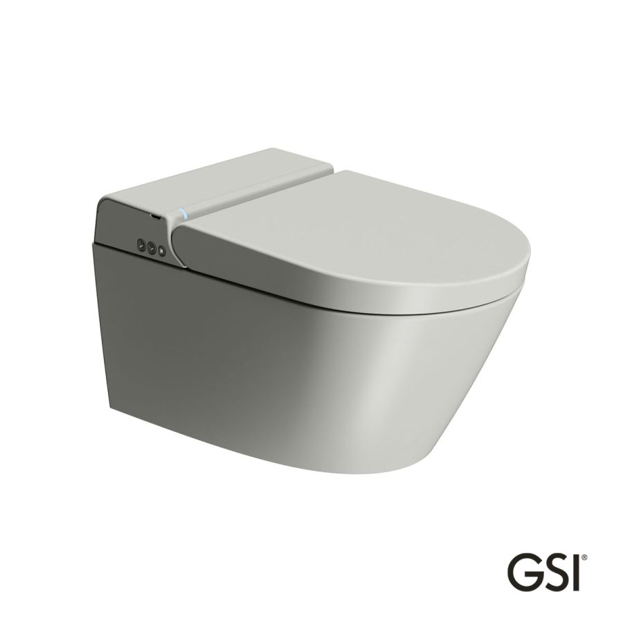 Λεκάνη Κρεμαστή PURA/59  Swirlflush με σύστημα ηλεκτρονικού μπιντέ, Cenere GSI Ιταλίας 7418K-450