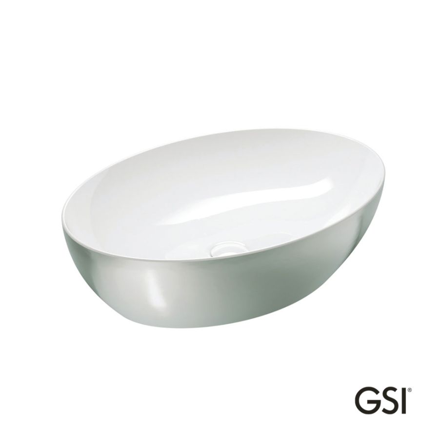Νιπτήρας Πορσελάνης Pura 60x42 GSI Platinum/White 8842-430300