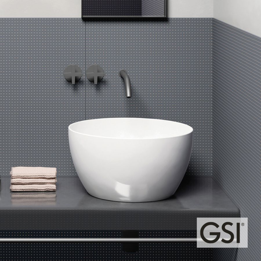 Νιπτήρας Πορσελάνης Pura Φ42 h.22 GSI White 8852-300