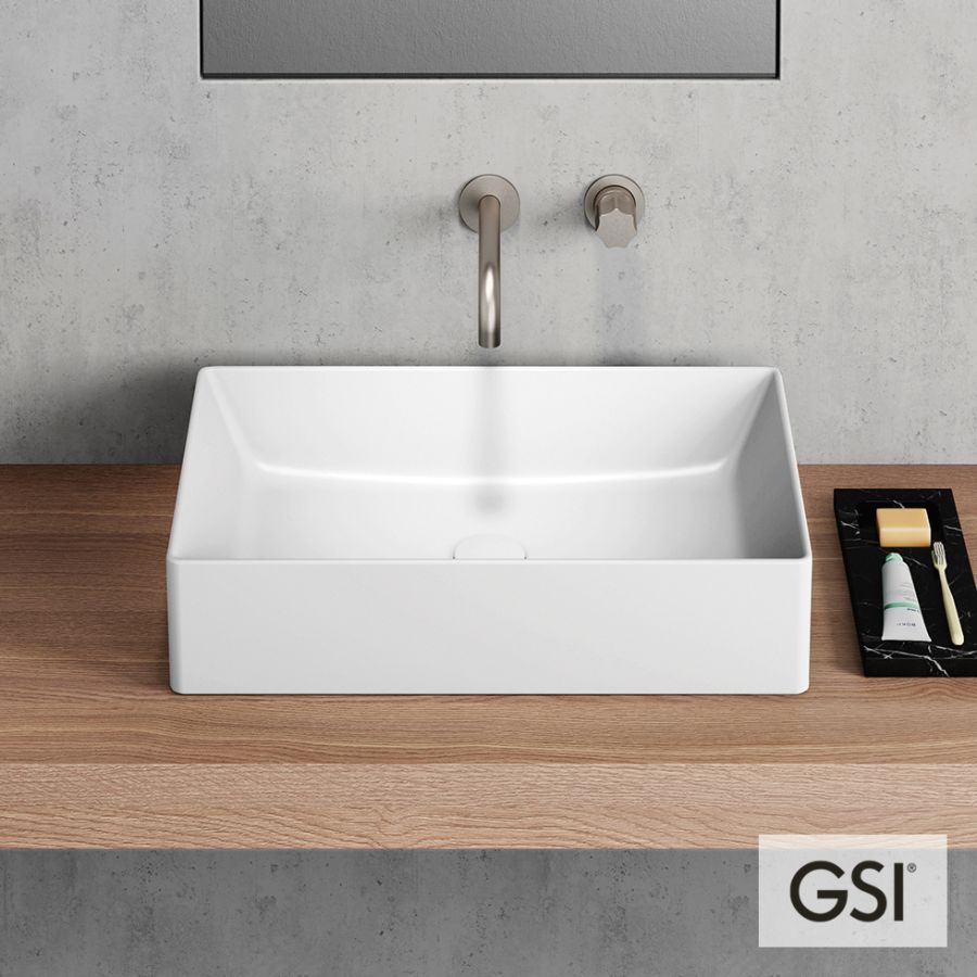 Νιπτήρας Πορσελάνης Kube-X 50x37 GSI White 9429-300